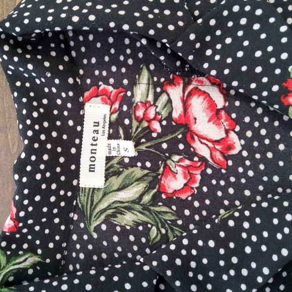 Monteau Los Angeles polka-dot button-up shirt - Picture 4 of 6